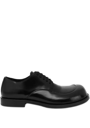 Moschino polished lace-up oxford shoes - Black