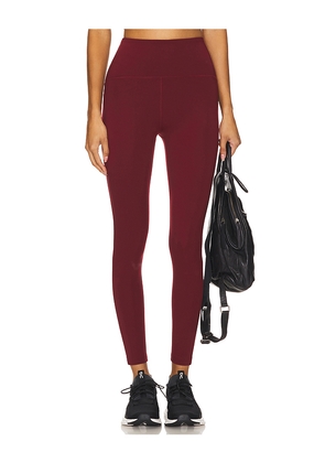 Beyond Yoga Powerbeyond Strive Midi Legging in Burgundy. Size M. Also in S, XL, XS.