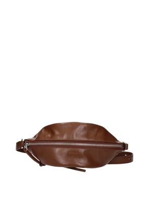 Jil Sander Brown Leather Crossbody Bags
