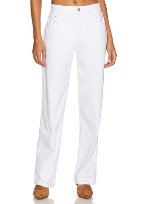 GRLFRND x Maggie MacDonald Bella Low Rise Boyfriend Jeans in White. Size 31. Also in 32.