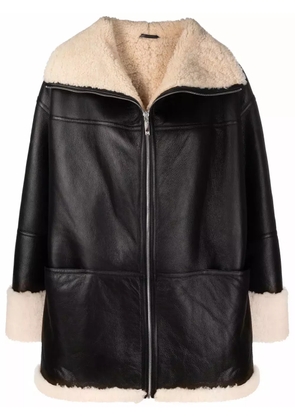 TOTEME Signature shearling jacket - Black
