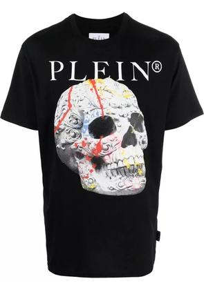 Philipp Plein Skull-print cotton T-shirt - Black