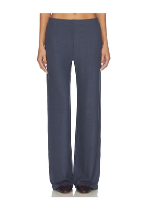 LESET Lauren Wide Leg Pant in Navy. Size L. Also in M, S, XS.