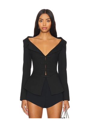 SAU LEE Nicola Top in Black. Size 00. Also in 0, 4.