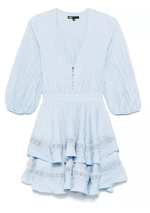 Maje peplum-hem mini dress - Blue