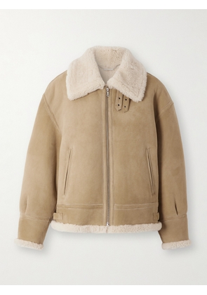 Nour Hammour - Portia Shearling Jacket - Brown - x small,small,medium,large,x large