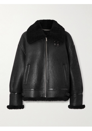 Nour Hammour - Portia Shearling Jacket - Black - x small,small,medium,large,x large