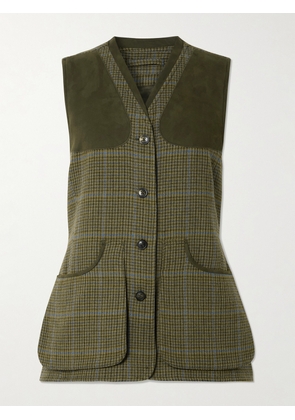 Purdey - Checked Wool-tweed Vest - Green - x small,small,medium,large,x large