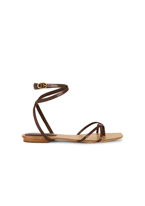 Veronica Beard Allegra Sandal in Brown. Size 6. Also in 6.5, 7.