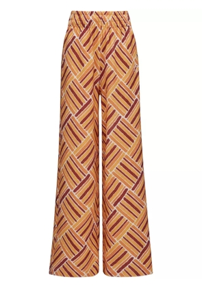 Perfect Moment Eularia geometric-print cotton trousers - Orange