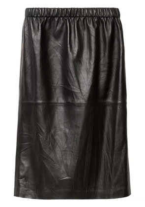Fabiana Filippi leather midi skirt - Black
