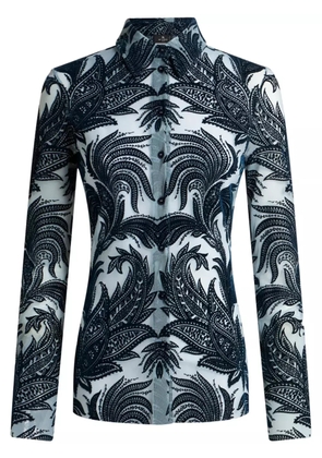 ETRO paisley-jacquard shirt - Blue