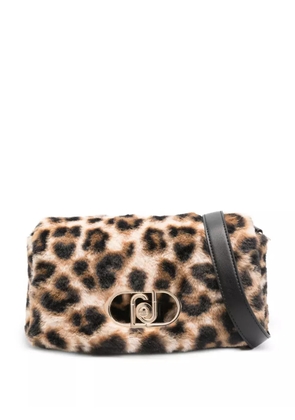 LIU JO leopard-print chain-strap bag - Neutrals