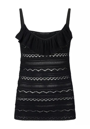 LIU JO ruffled top - Black