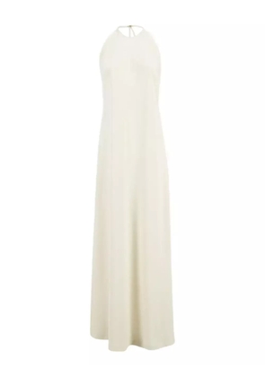 Zeus+Dione halterneck gown - White