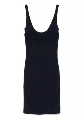 Patrizia Pepe knitted mini dress - Blue