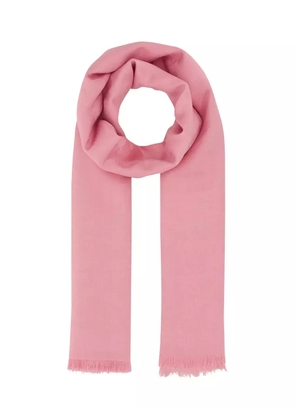 Alexander McQueen frayed-edge scarf - Pink