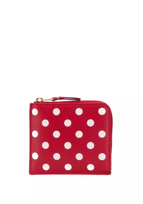 Comme Des Garçons Wallet polka-dot print wallet - Red