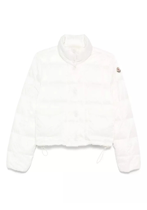 Moncler quilted cropped jacket - White
