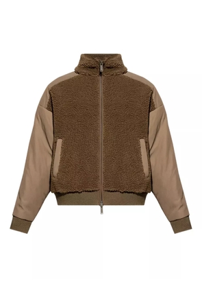 DSQUARED2 teddy-panelled bomber jacket - Brown