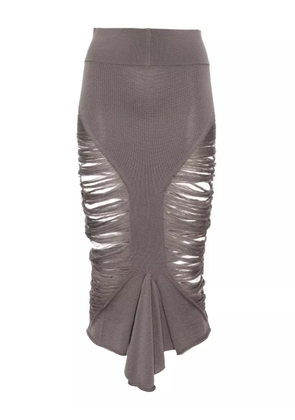 Rick Owens calf tanja skirt - Grey