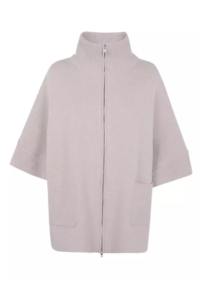 anne claire pocket zip jacket - Neutrals