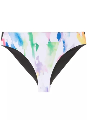 Être Cécile watercolour print bikini bottoms - White