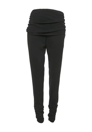 Moschino Pre-Owned ruched trousers - Black