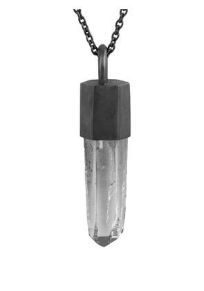 Parts of Four oxidised talisman necklace - Black