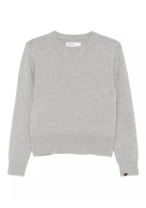 extreme cashmere crew-neck fine-knit sweater - Grey