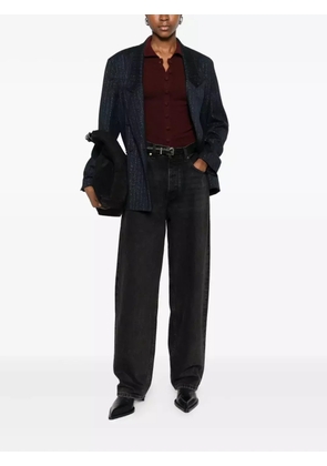 RAME striped double-breasted blazer - Blue