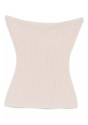 Iris Von Arnim Alfreda ribbed-knit neck warmer - Neutrals