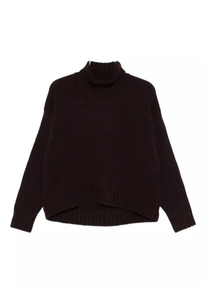 Bruno Manetti ribbed-trim jumper - Brown