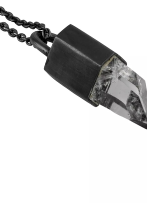 Parts of Four oxidised talisman necklace - Black