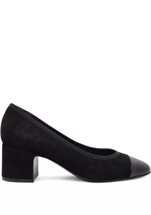 Casadei cap-toe block-heel pumps - Black