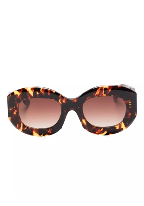 Thierry Lasry Trophy oval-frame sunglasses - Brown