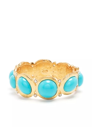 Kenneth Jay Lane gemstone-detail bracelet - Gold