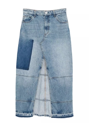 CO COLLECTION patchwork skirt - Blue