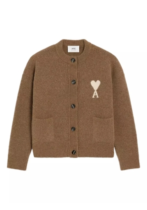 AMI Paris Ami de Coeur cardigan - Brown