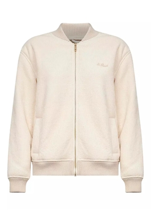 MC2 Saint Barth ribbed embroidered bomber jacket - Neutrals