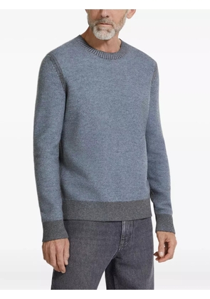 Zegna crew-neck cashmere sweater - Blue