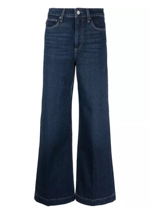 PAIGE wide-leg cropped jeans - Blue