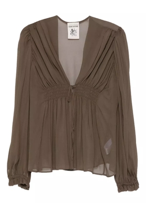 Semicouture gathered blouse - Grey