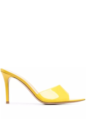 Gianvito Rossi Elle 85mm transparent sandals - Yellow