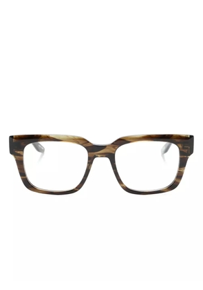 Barton Perreira Zander rectangle-frame glasses - Brown