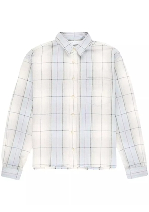 John Elliott long-sleeve plaid-check shirt - Grey