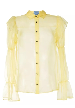 Macgraw Souffle sheer blouse - Yellow