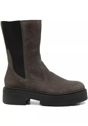 Geox platform elasticated-panel boots - Brown