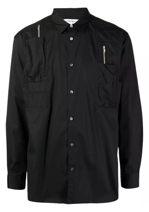 Comme Des Garçons Shirt zip-pocket long-sleeve shirt - Black