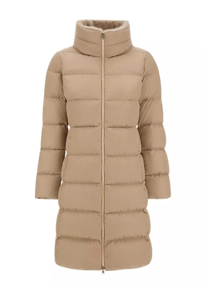 Herno quilted high-neck coat - Neutrals